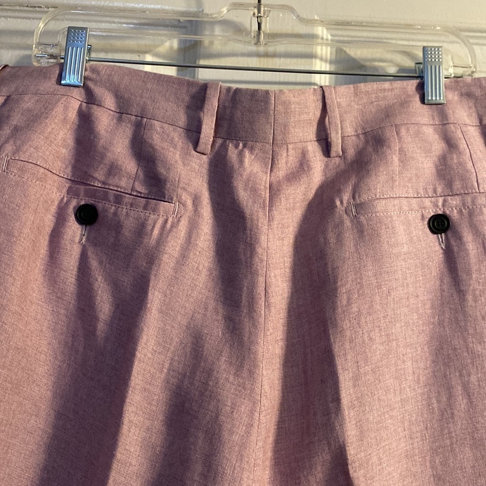 Burberry Mens Linen Golf Shorts Pink Heather Size 48 - Picture 9 of 9